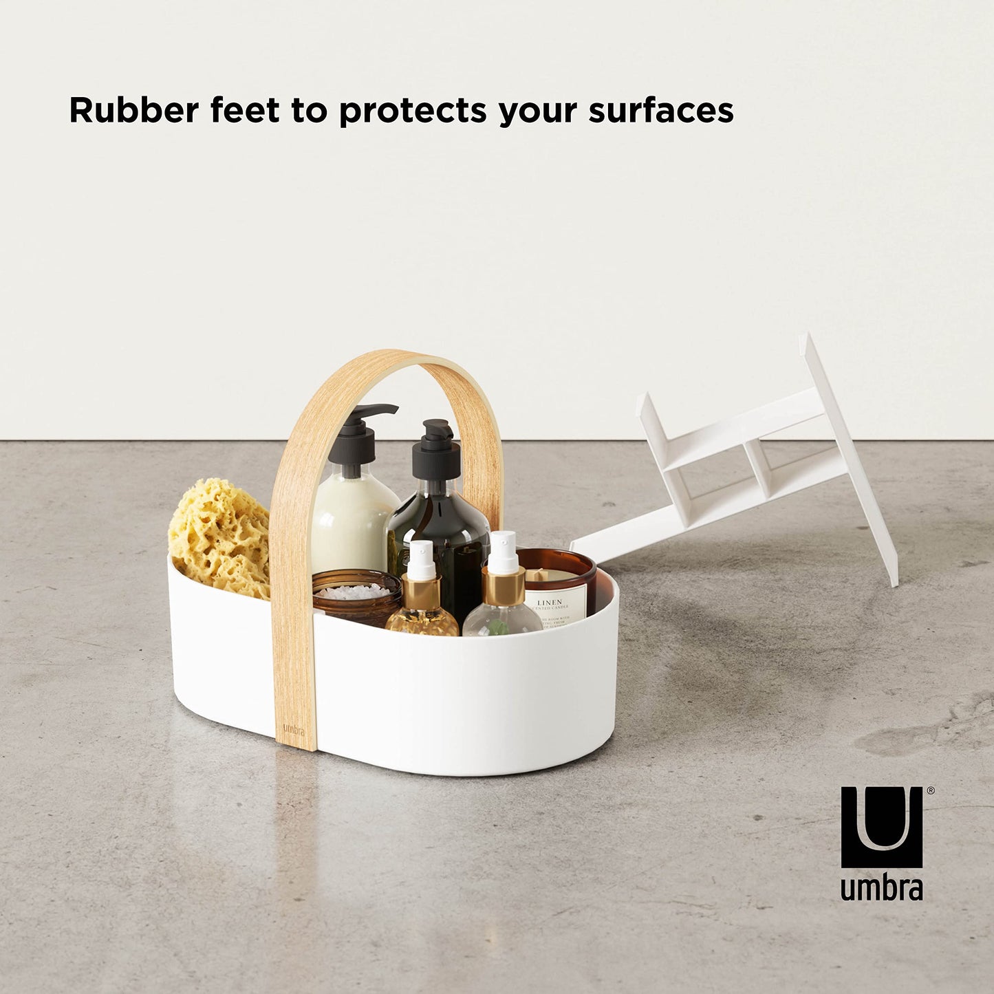 Bellwood Organizador de cosméticos, Blanco/Natural