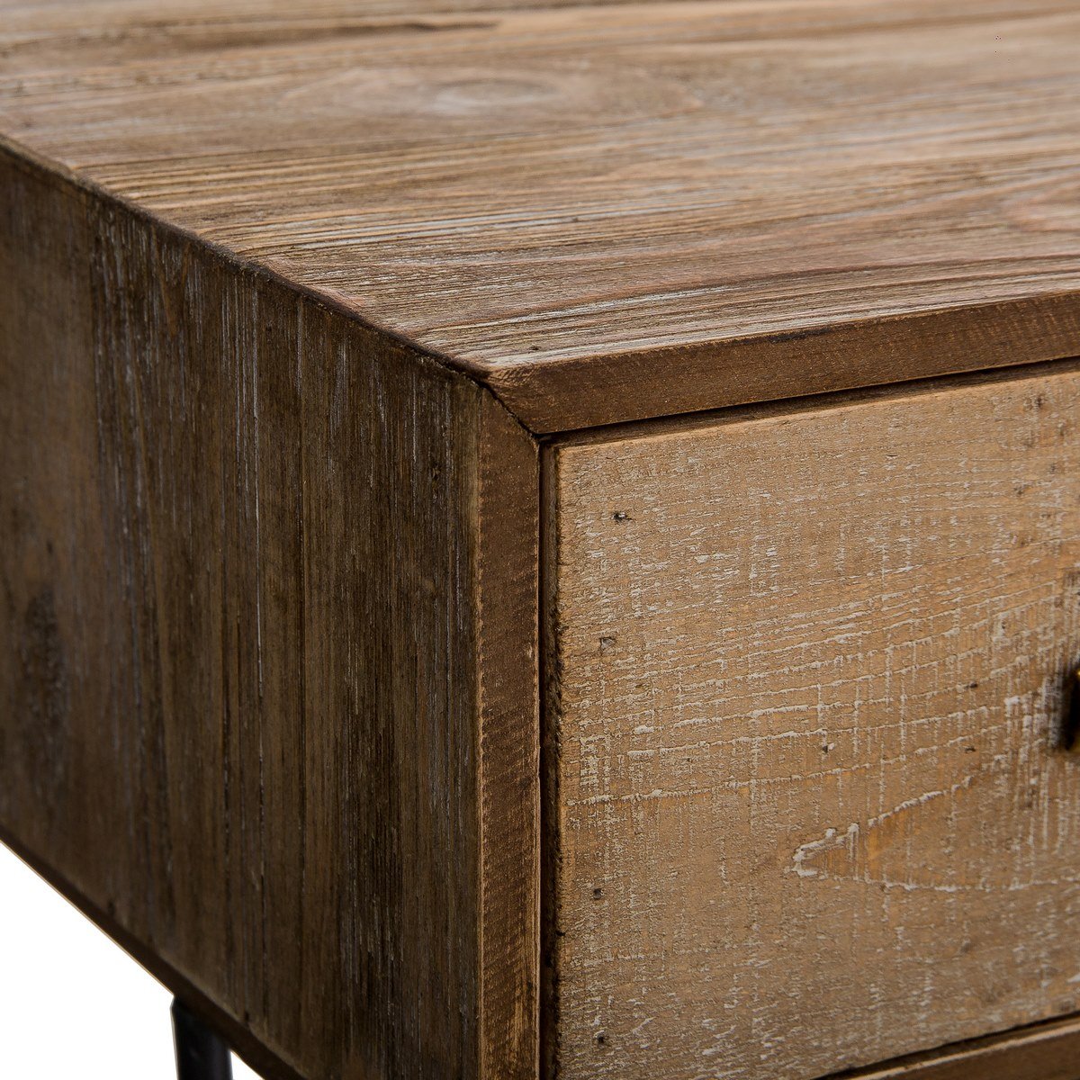 Escritorio 3 cajones Natural-Crema 120 x 50 x 78 cm