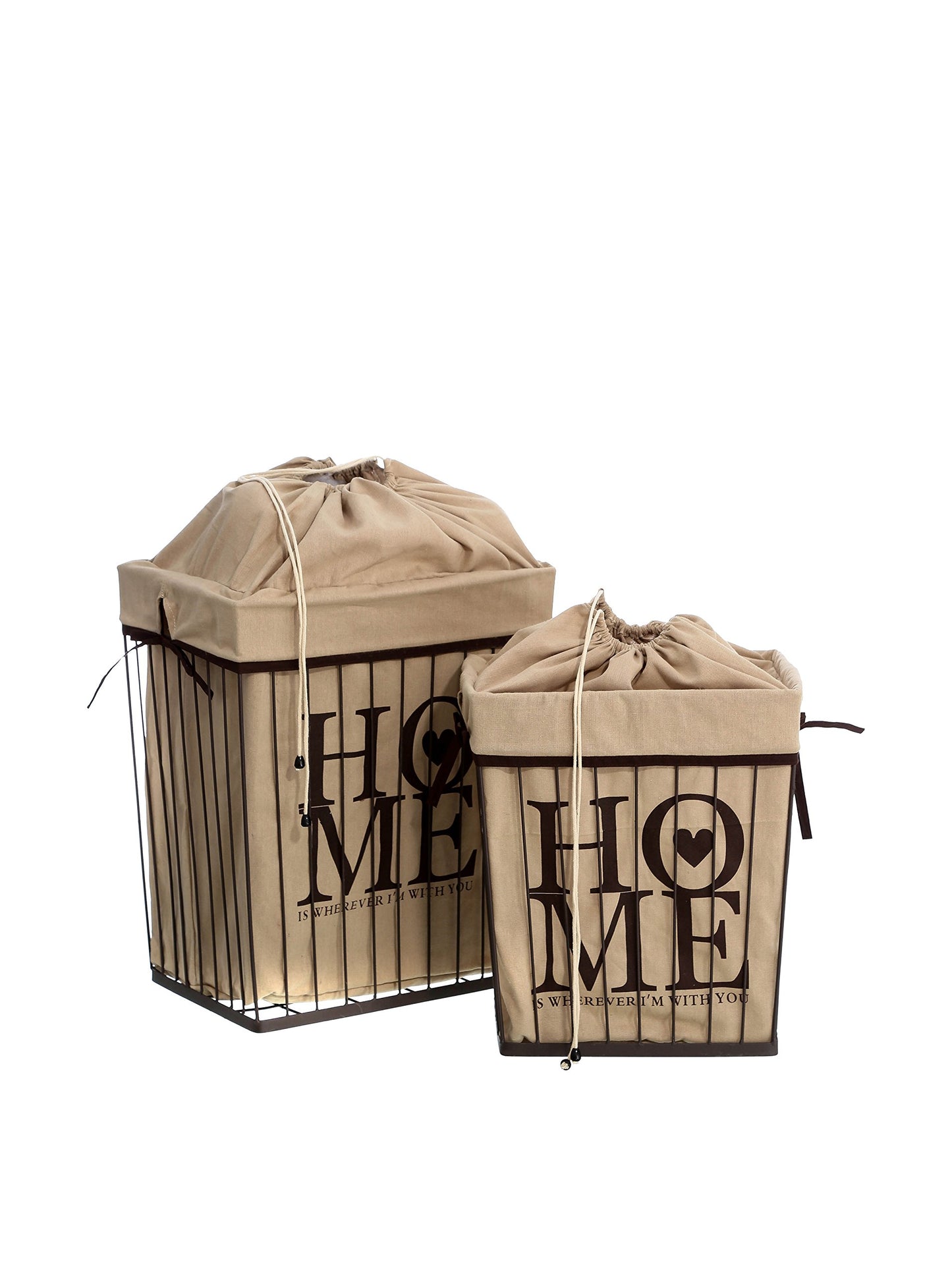 Nordic Style Set Cesto De La Ropa 2 Uds.