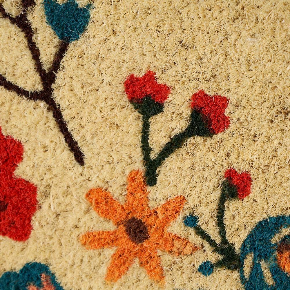 Felpudo Home Antideslizante marrón de Fibra de Coco de 60x40 cm