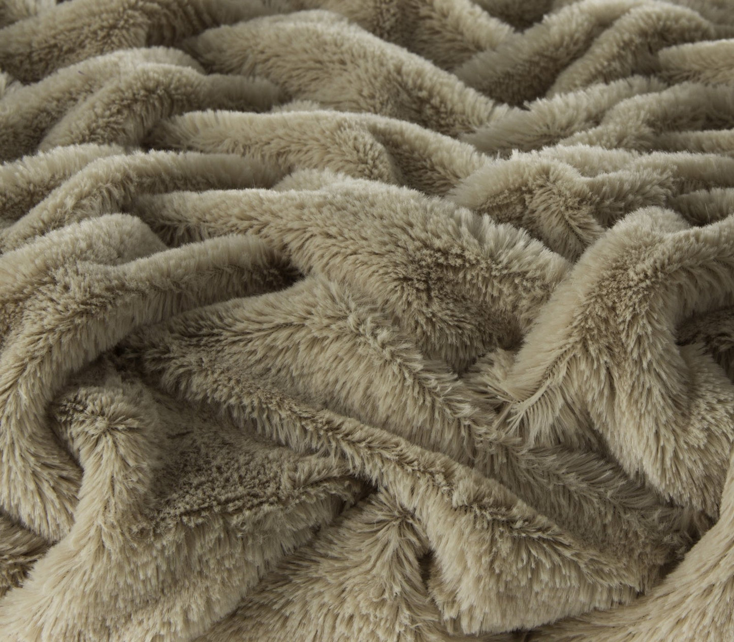 Manta de sofá clásica beige de poliéster para salón France 170 x 130 cm