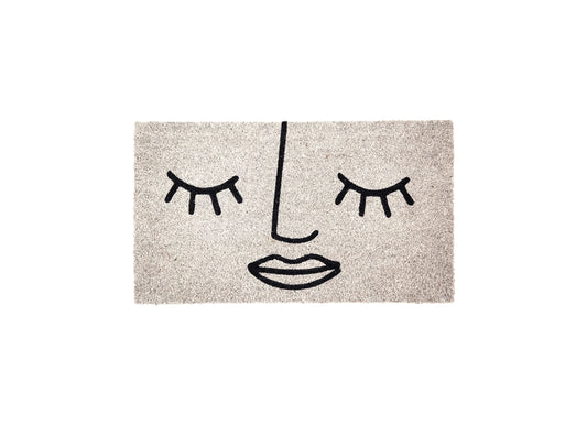 Fisura – Felpudo Entrada casa de Coco con Base Antideslizante de PVC. Felpudo Exterior Original. Pintado a Mano. Estandar