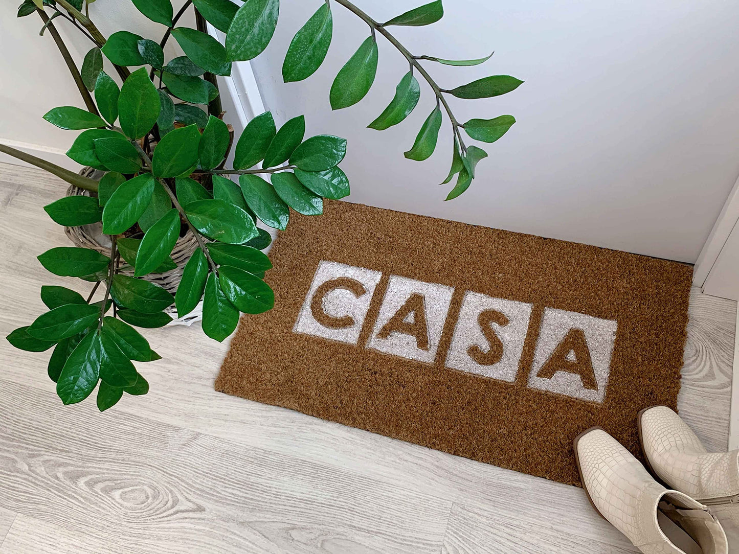 Felpudo Esterilla Fibra Coco Goma Antideslizante Casa 70x40 cm