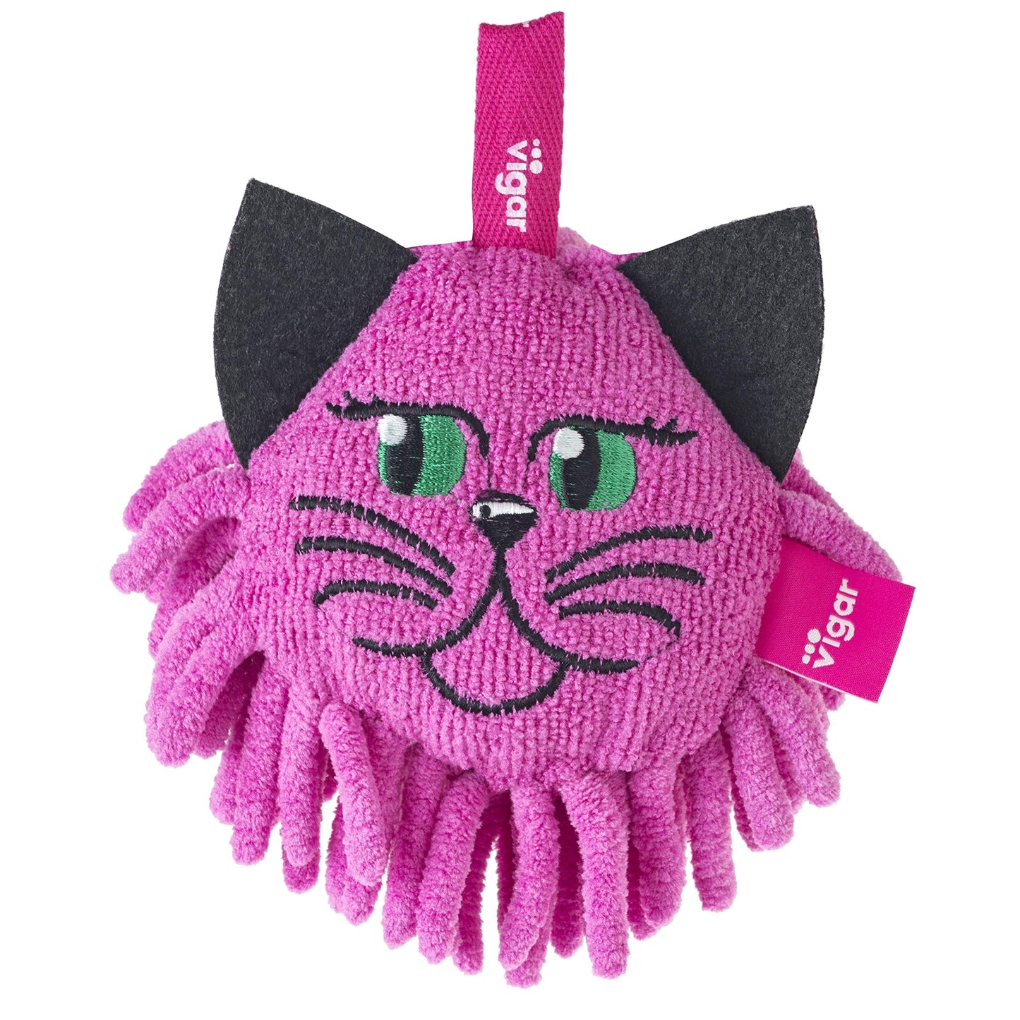 Vigar - Félix | Plumero de Microfibra Lavable con Forma Redondeada