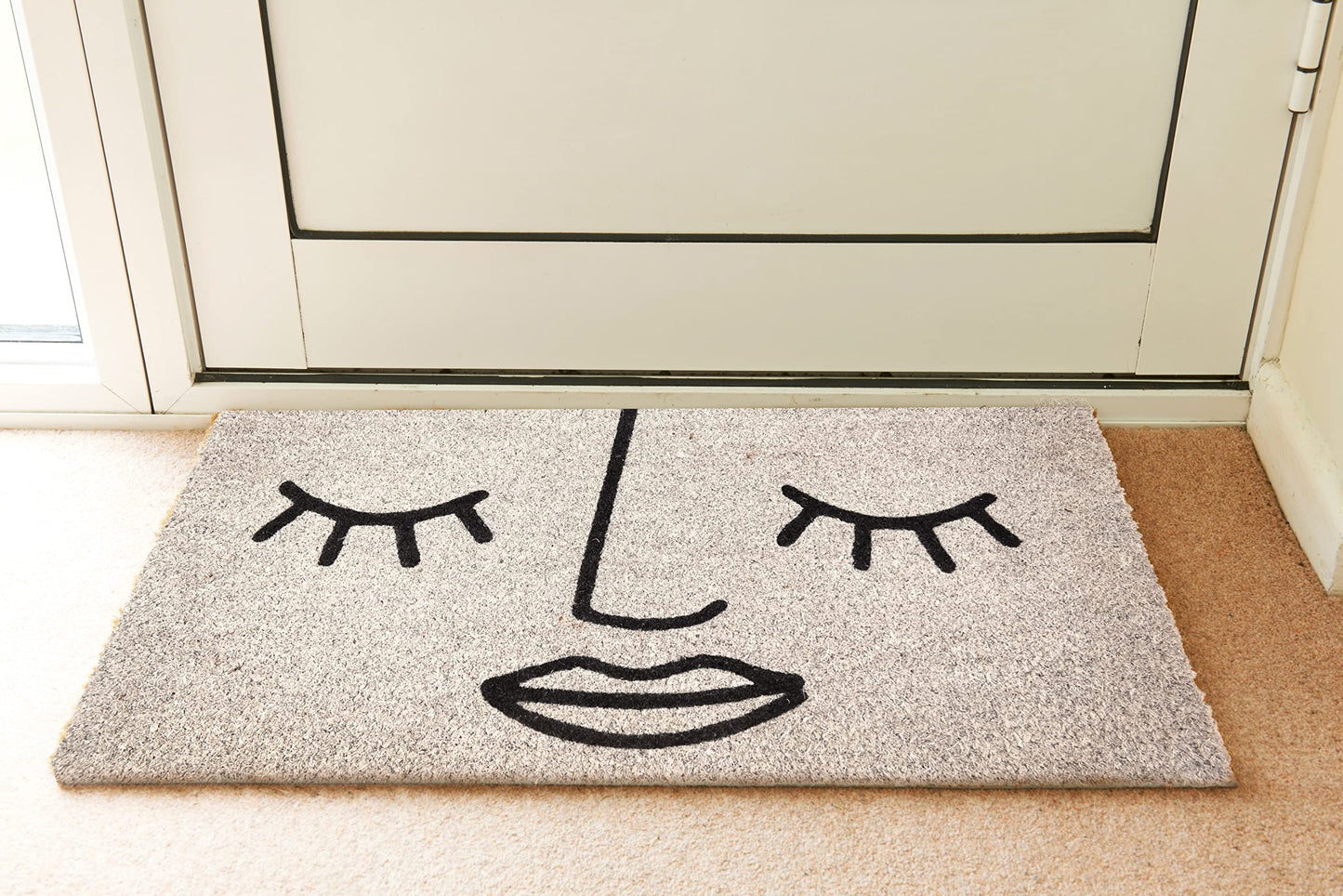 Fisura – Felpudo Entrada casa de Coco con Base Antideslizante de PVC. Felpudo Exterior Original. Pintado a Mano. Estandar