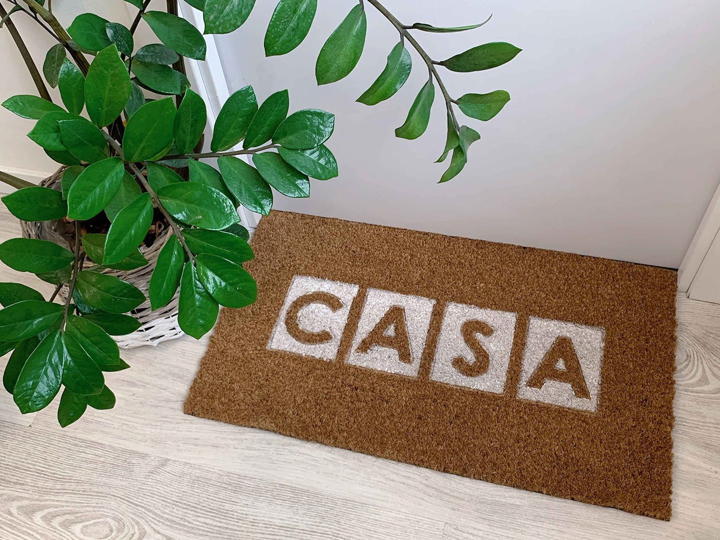 Felpudo Esterilla Fibra Coco Goma Antideslizante Casa 70x40 cm