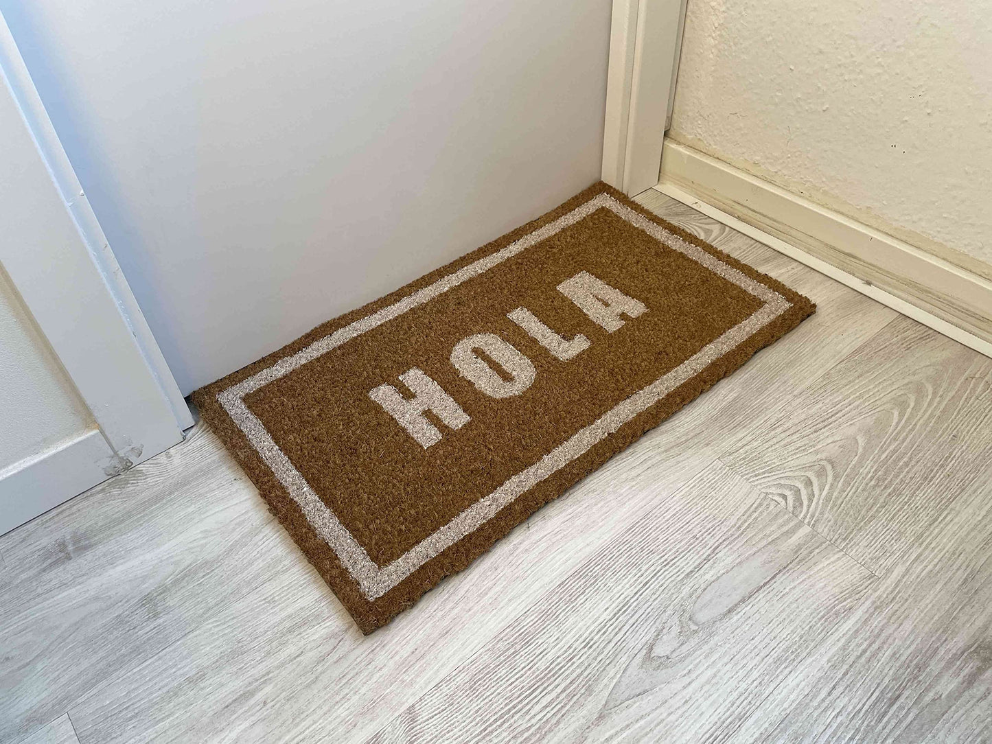 Felpudo Esterilla Fibra Coco Goma Antideslizante Casa 70x40 cm