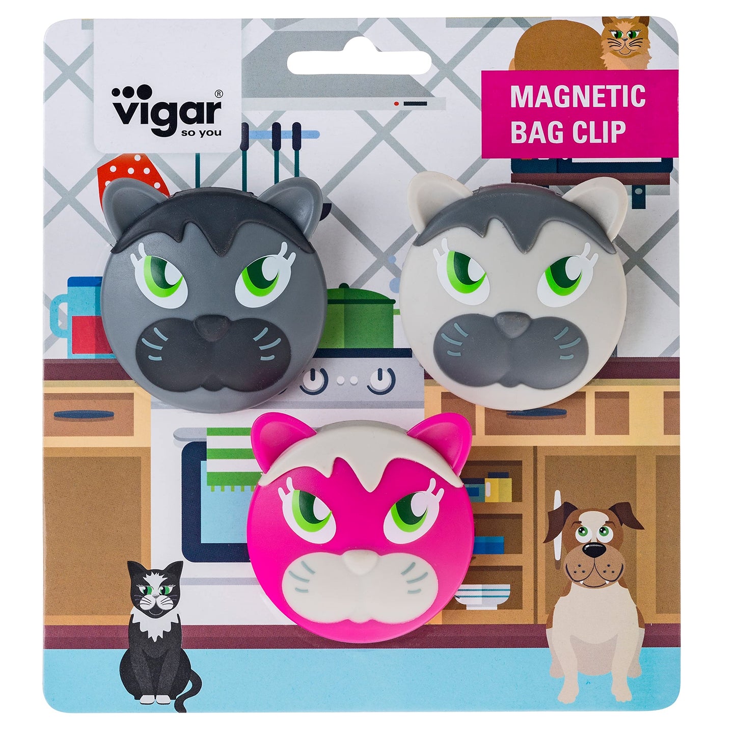 Vigar Flower Power - Clips magnéticos (6 unidades)