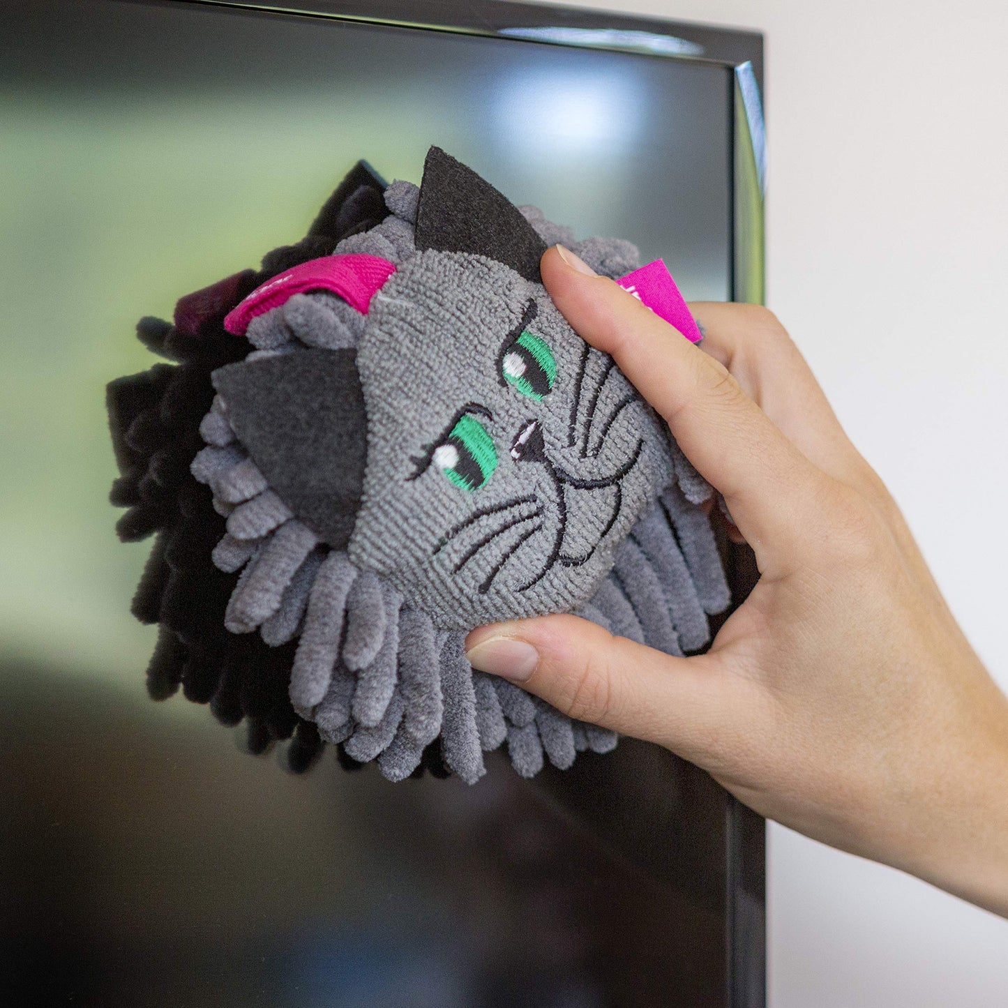 Vigar - Félix | Plumero de Microfibra Lavable con Forma Redondeada