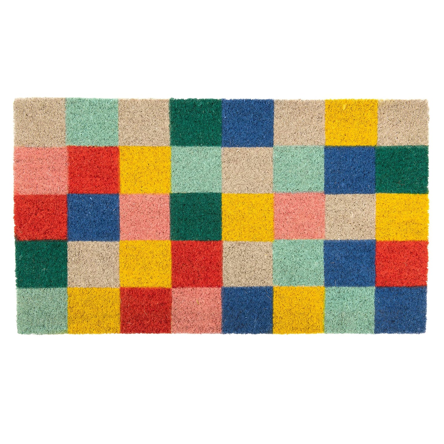 Fisura – Felpudo Entrada casa de Coco con Base Antideslizante de PVC. Felpudo Exterior Original. Pintado a Mano. Estandar