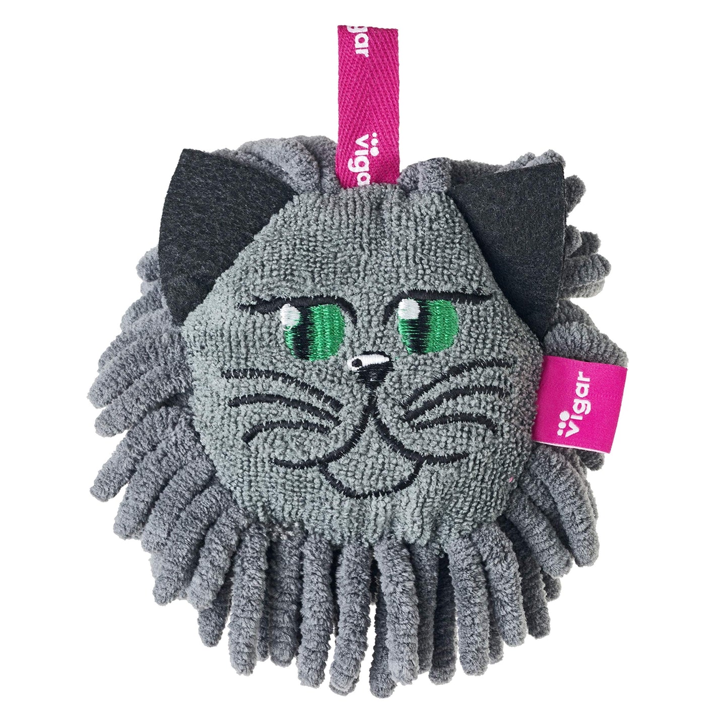 Vigar - Félix | Plumero de Microfibra Lavable con Forma Redondeada